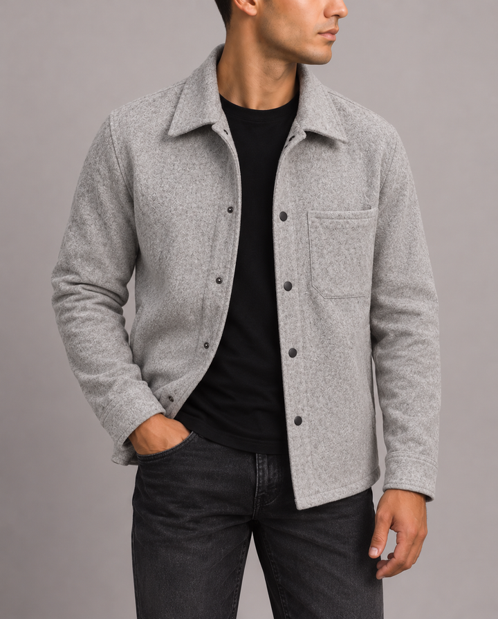 Porto Wool Overshirt Jacket