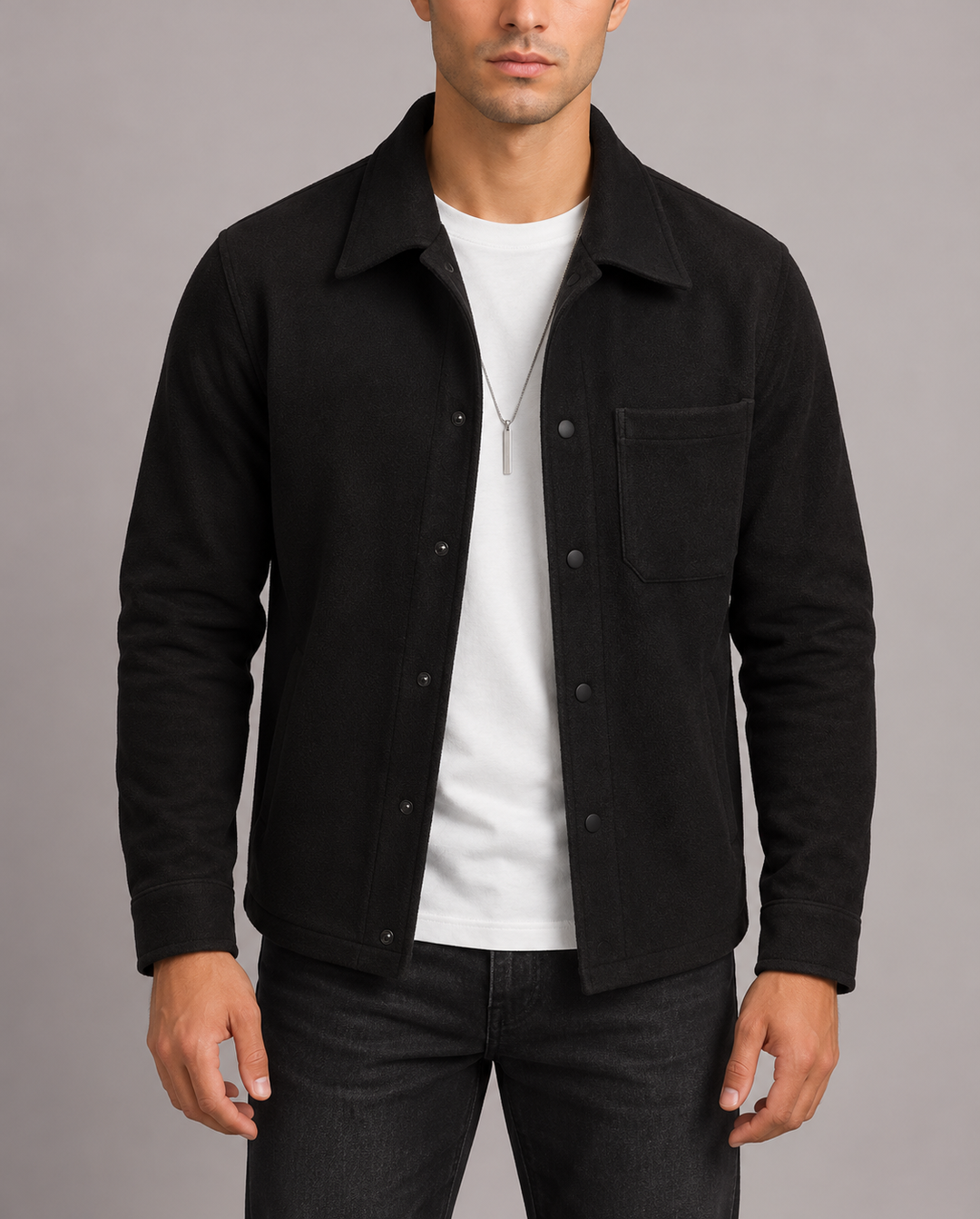 Porto Wool Overshirt Jacket