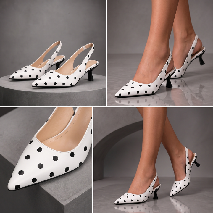 Elodie Polka Dot Heels