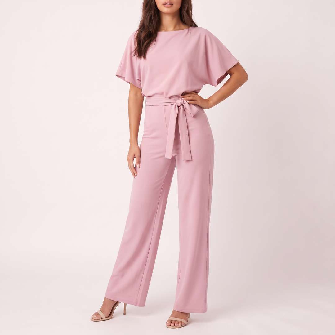 Positano Belted Wide-Leg Jumpsuit