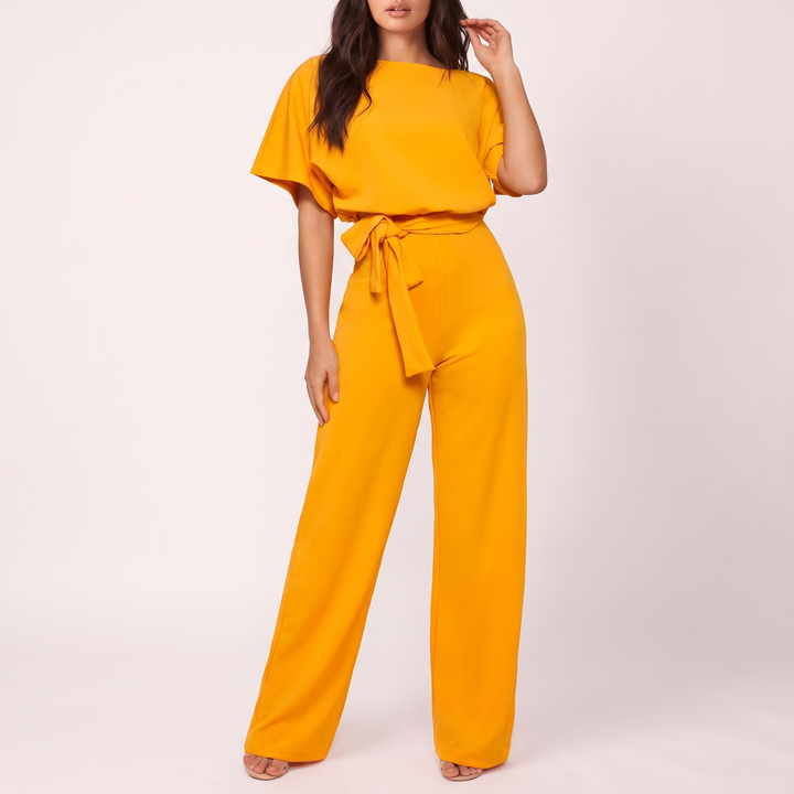 Positano Belted Wide-Leg Jumpsuit